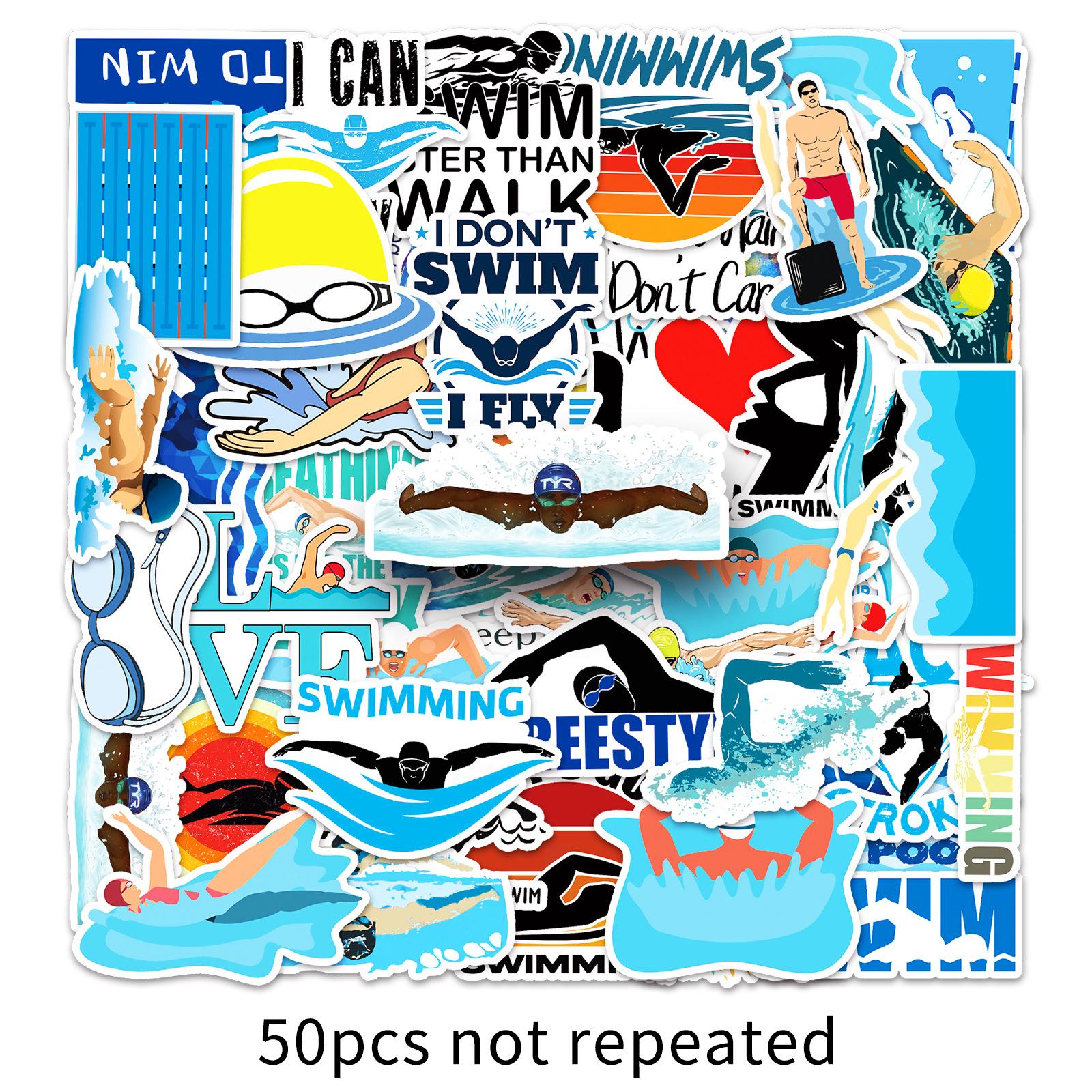 50 Waterproof Sports Cartoon Swimming Stickers for Water Bottles, Journals, and Notebooks
50 Waterproof Sports Cartoon Swimming Stickers for Water Bottles, Journals, and Notebooks