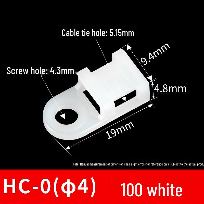 Saddle-Shaped Cable Tie Mount STM-0, 100-Piece Set for Wire Organization
Saddle-Shaped Cable Tie Mount STM-0, 100-Piece Set for Wire Organization