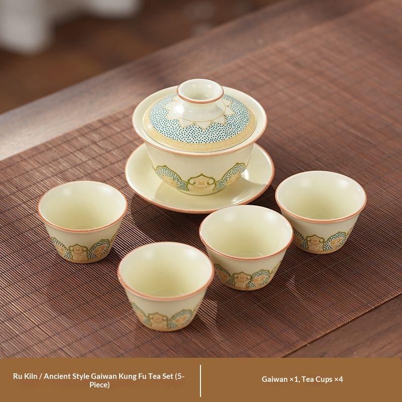 Beige Ru Kiln Teapot Ancient Charm 2026 New Chinese Tea Set Gaiwan Tea Trueen Household High Grade Ceramic Travel Tea Cup Bowl
Beige Ru Kiln Teapot Ancient Charm 2026 New Chinese Tea Set Gaiwan Tea Trueen Household High Grade Ceramic Travel Tea Cup Bowl