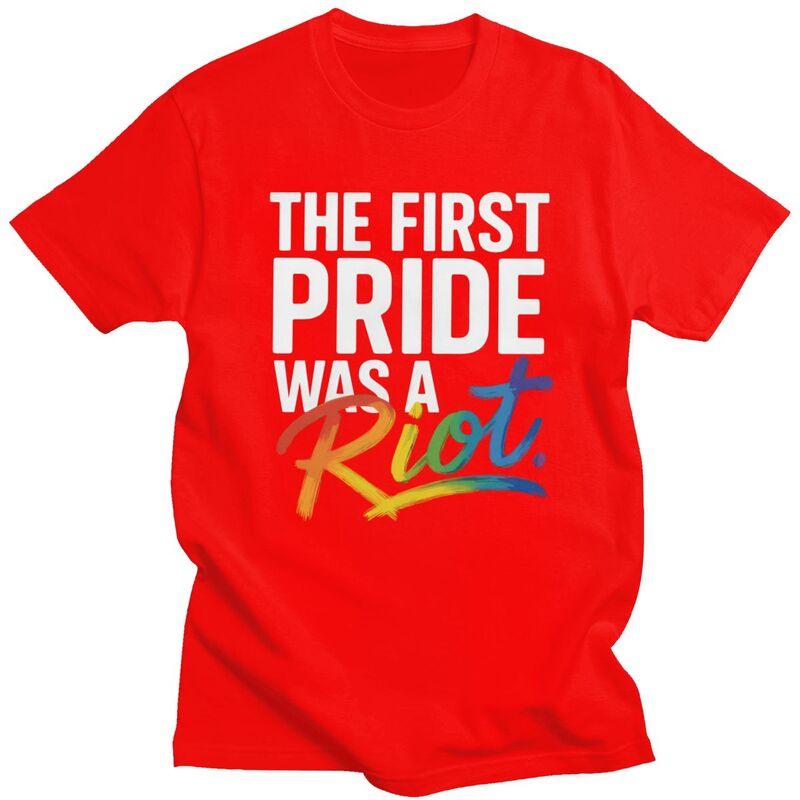 The First Pride Was A Riot Rainbow T Shirt for Men Short Sleeve Fashion Casual Clothing Summer Style Pure Cotton Camisetas S
The First Pride Was A Riot Rainbow T Shirt for Men Short Sleeve Fashion Casual Clothing Summer Style Pure Cotton Camisetas S