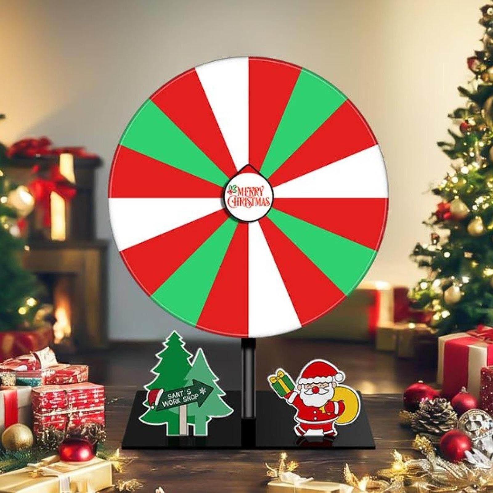 Цветное вращающееся колесо игра для взрослых с подставкой настольная рулетка редактируемая Магазины Santa Claus Tree
Цветное вращающееся колесо игра для взрослых с подставкой настольная рулетка редактируемая Магазины Santa Claus Tree