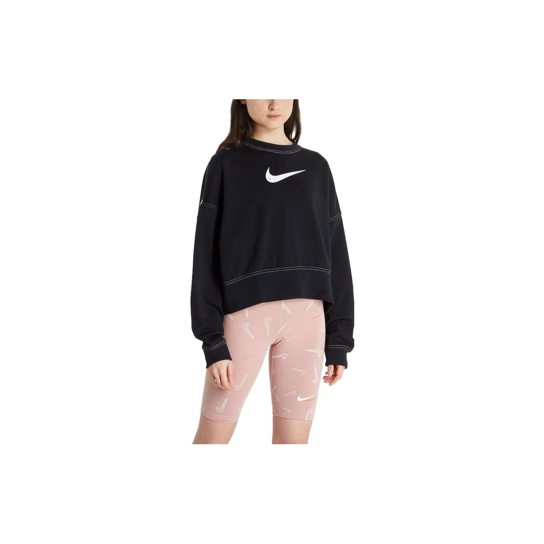 Nike Свитшот с круглым вырезом и принтом логотипа, с коротким рукавом, женская толстовка, черный цвет DO7211-010 XXL
Nike Свитшот с круглым вырезом и принтом логотипа, с коротким рукавом, женская толстовка, черный цвет DO7211-010 XXL