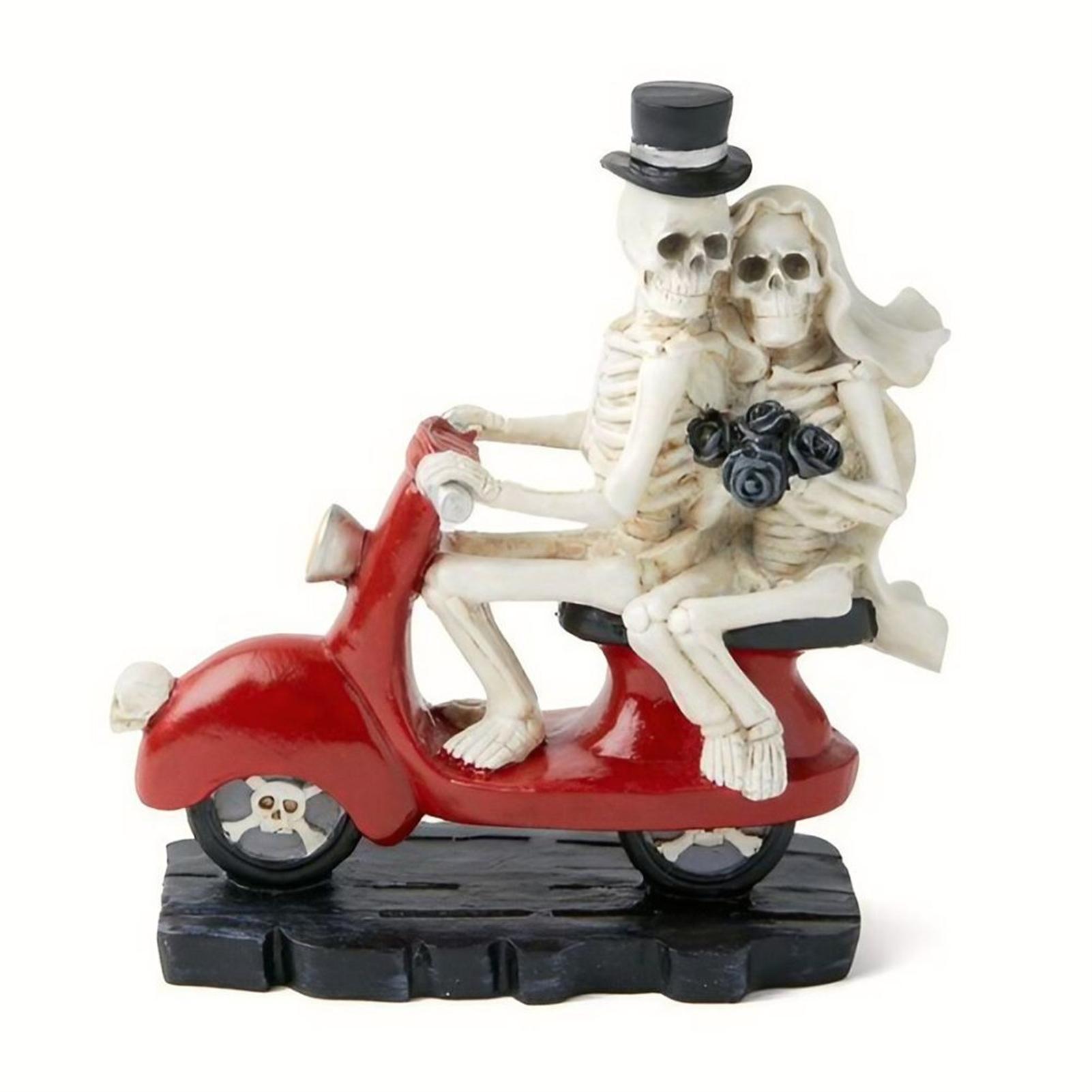 Halloween Skeleton Couple Riding Motorcycle Decor Home Ornament for Festival Party Housewarming Gift
Halloween Skeleton Couple Riding Motorcycle Decor Home Ornament for Festival Party Housewarming Gift