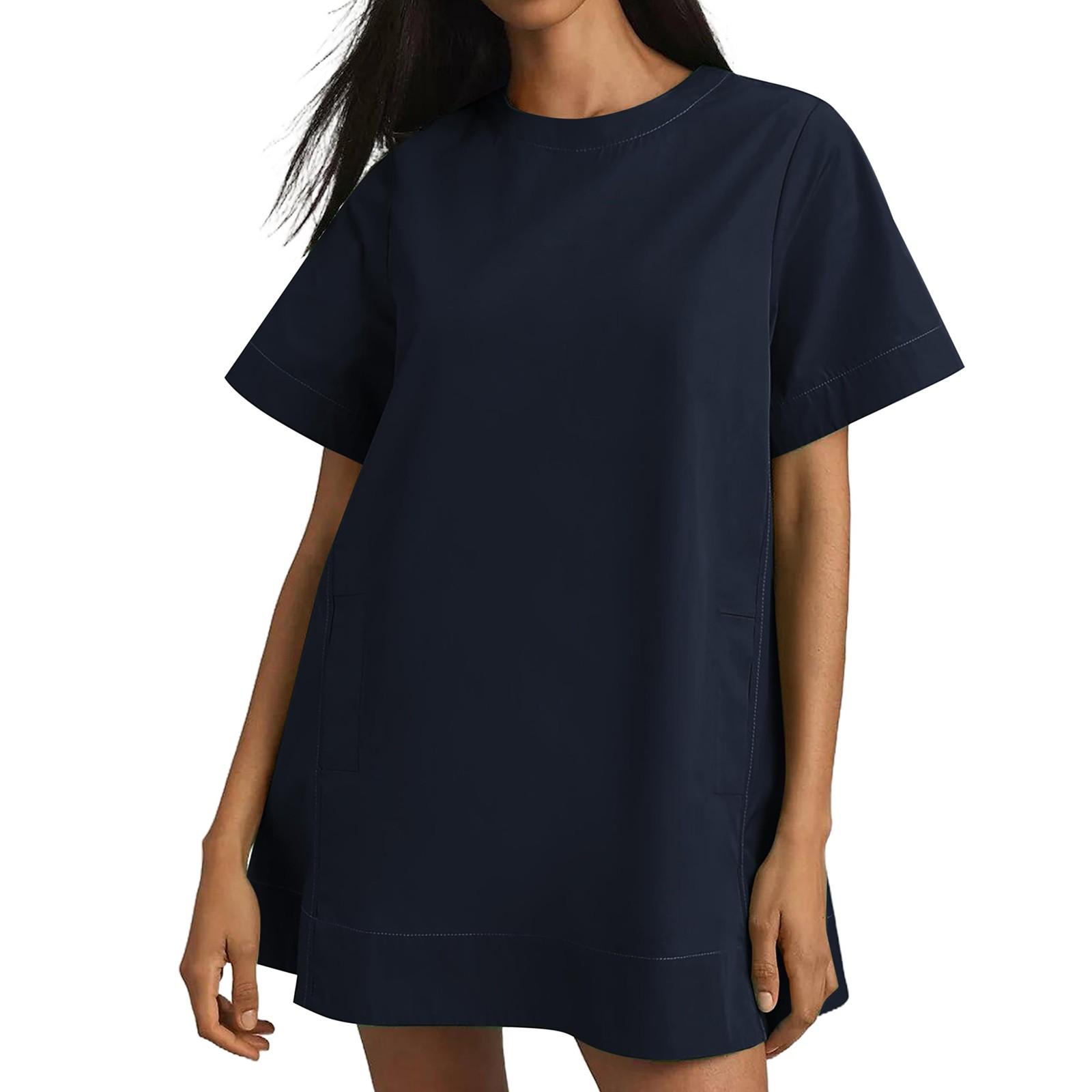 Жіночий повсякденний сарафан Модна зручна сукня довжиною до коліна S синій
Жіночий повсякденний сарафан Модна зручна сукня довжиною до коліна S синій