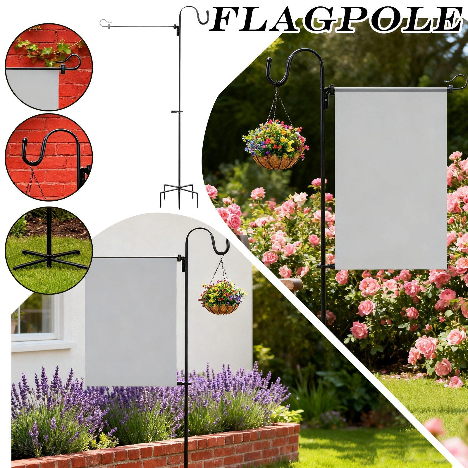 Outdoor Shepherd Hook with Adjustable Arm Heavy Duty Metal Pole for Hanging Bird Feeders Planters Lanterns Decorations One Size
Outdoor Shepherd Hook with Adjustable Arm Heavy Duty Metal Pole for Hanging Bird Feeders Planters Lanterns Decorations One Size