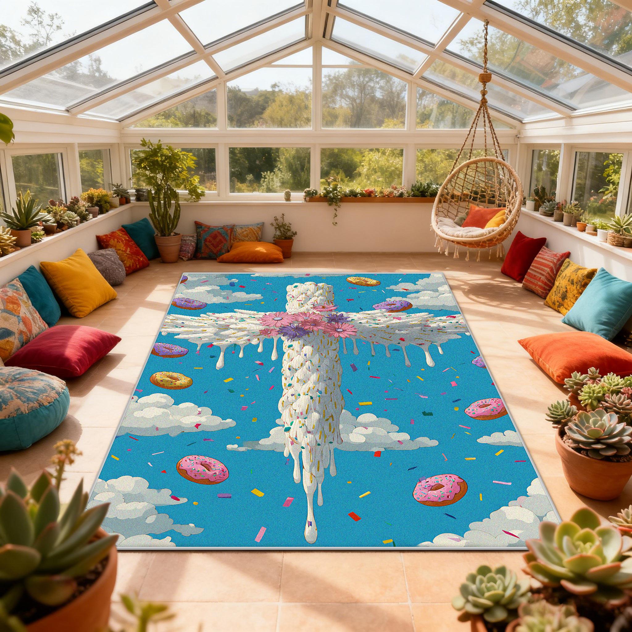 Modern Art Illustration Style Fluffy Living Room Rug Home Decoration Cute Non-slip Carpet Big Size Easy Clean Soft Floor Mats 60x90cm
Modern Art Illustration Style Fluffy Living Room Rug Home Decoration Cute Non-slip Carpet Big Size Easy Clean Soft Floor Mats 60x90cm