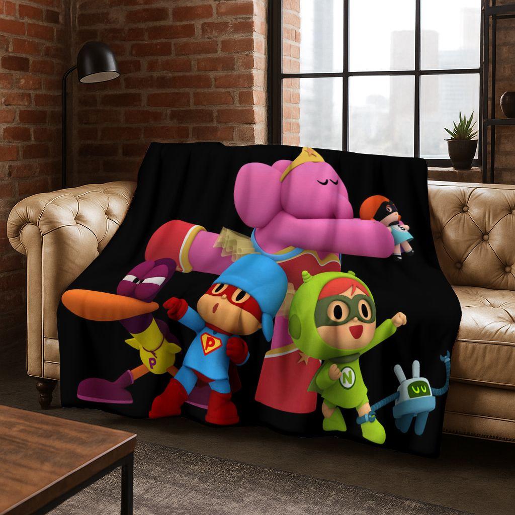 3D P-Pocoyo Elly Pato Cartoon Flannel Blanket Soft Warm Throw Blanket for Bed Bedroom Room Living Room Travel Picnic Kid Gift 75x90cm
3D P-Pocoyo Elly Pato Cartoon Flannel Blanket Soft Warm Throw Blanket for Bed Bedroom Room Living Room Travel Picnic Kid Gift 75x90cm