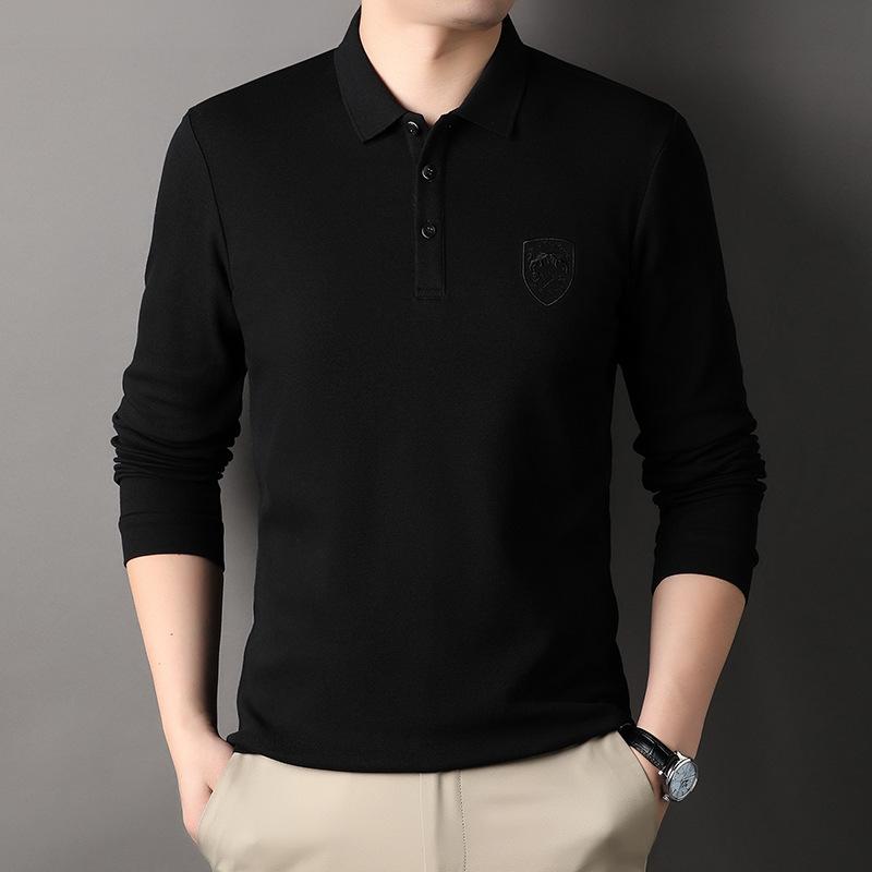 Осенняя новая рубашка поло с длинными рукавами, футболка, деловая, повседневная, для мужчин среднего возраста, модная, с вышитыми лацканами XXXL
Осенняя новая рубашка поло с длинными рукавами, футболка, деловая, повседневная, для мужчин среднего возраста, модная, с вышитыми лацканами XXXL
