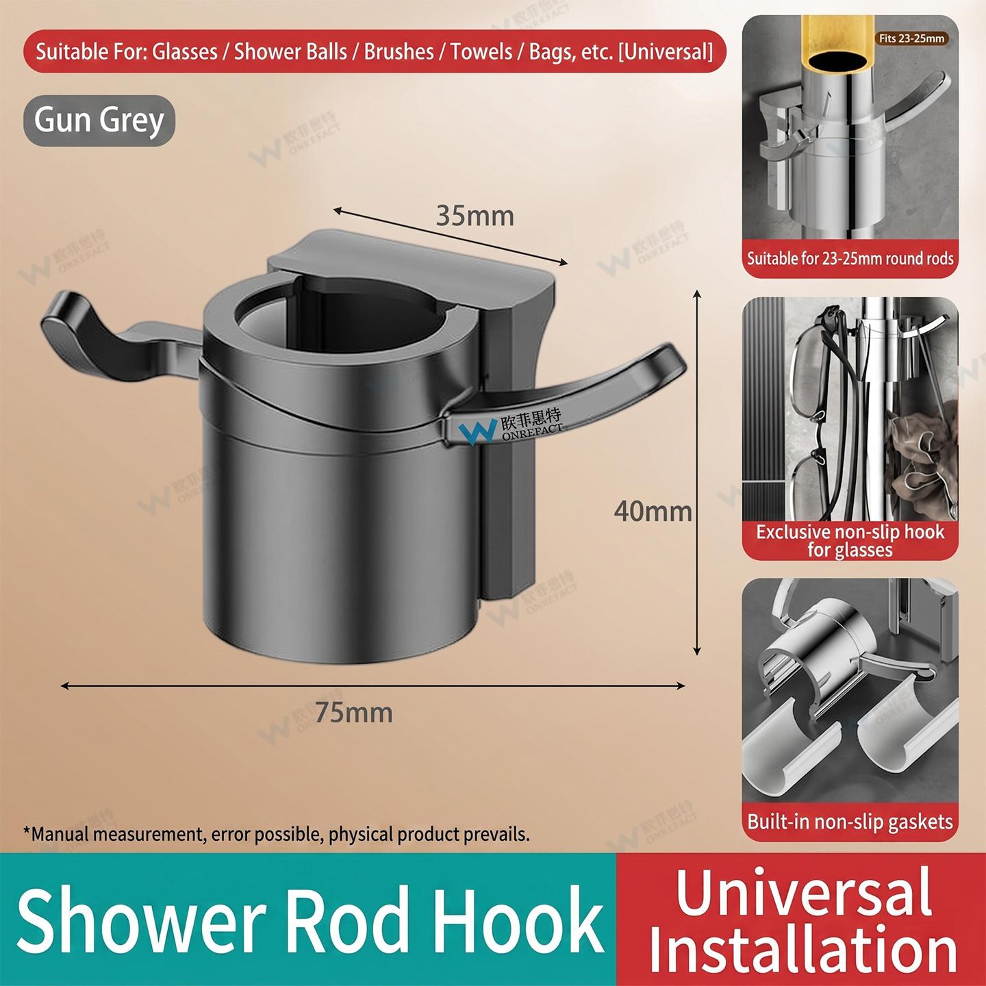 Heavy Duty Bathroom Shower Rail Hooks Adjustable Clip On Pole Hanger Organiser Rustproof For Towel Sponge Bath Accessories
Heavy Duty Bathroom Shower Rail Hooks Adjustable Clip On Pole Hanger Organiser Rustproof For Towel Sponge Bath Accessories