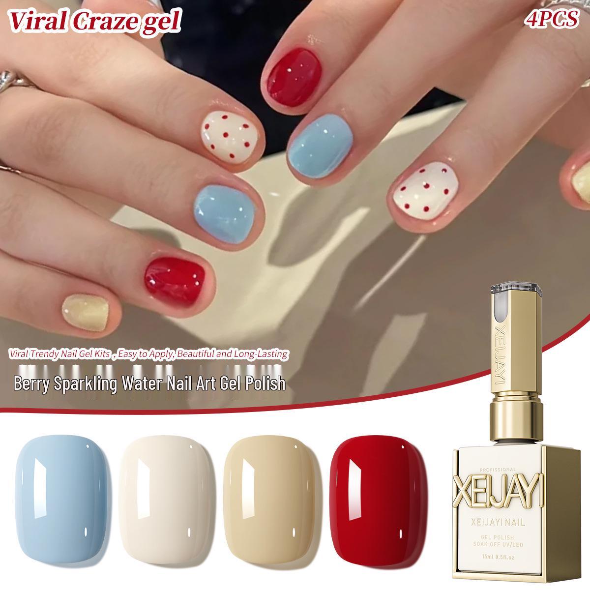 2025 New Style High-End Berry Red & Soy Milk White Gel Polish - Popular Nail Salon Colors
2025 New Style High-End Berry Red & Soy Milk White Gel Polish - Popular Nail Salon Colors