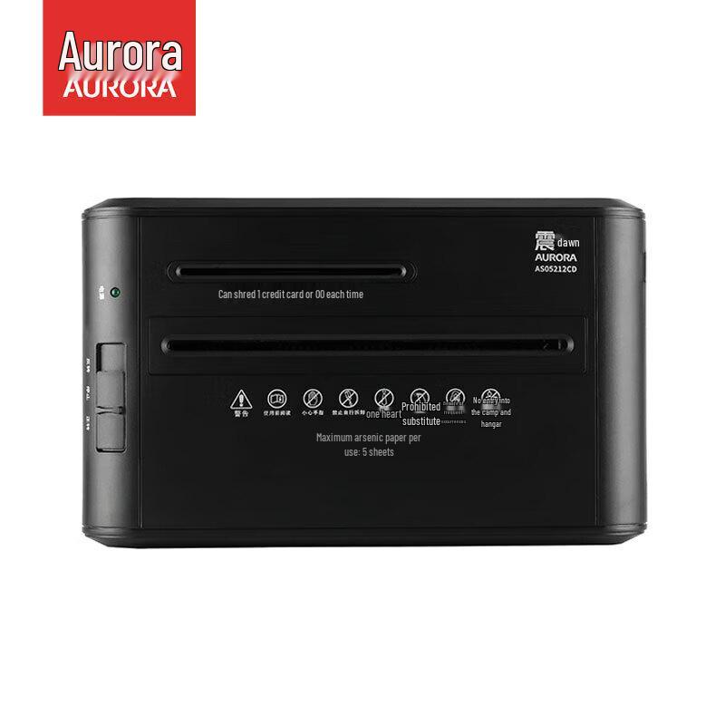 AURORA AS05212CD 5-Level Security Paper Shredder CN plug (adapter included)
AURORA AS05212CD 5-Level Security Paper Shredder CN plug (adapter included)