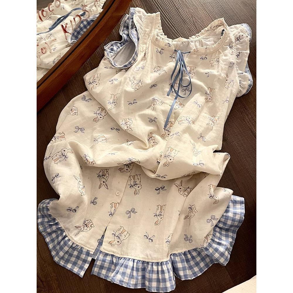 Cloud cotton nightgown women s summer large size long pajamas high-end loungewear can be worn outside M
Cloud cotton nightgown women s summer large size long pajamas high-end loungewear can be worn outside M