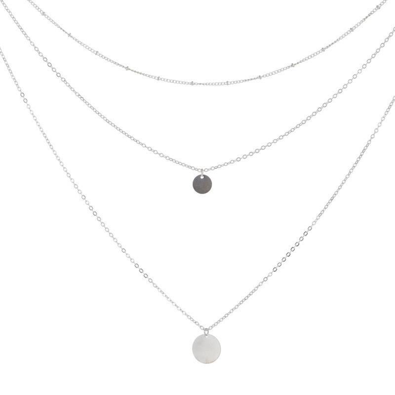 Unique Multilayered Alluring Round Pendant Necklace With Alloy Chain For Fashionconscious Women срібний
Unique Multilayered Alluring Round Pendant Necklace With Alloy Chain For Fashionconscious Women срібний