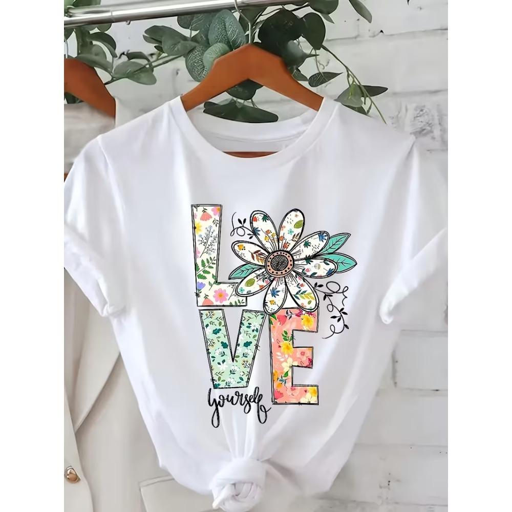 T-shirt, Round Neck Short Sleeved Suitable for Women s Sportswear Harajuku T Shirt Women Y2k Top T Shirt Women Clothes T Shirts M
T-shirt, Round Neck Short Sleeved Suitable for Women s Sportswear Harajuku T Shirt Women Y2k Top T Shirt Women Clothes T Shirts M