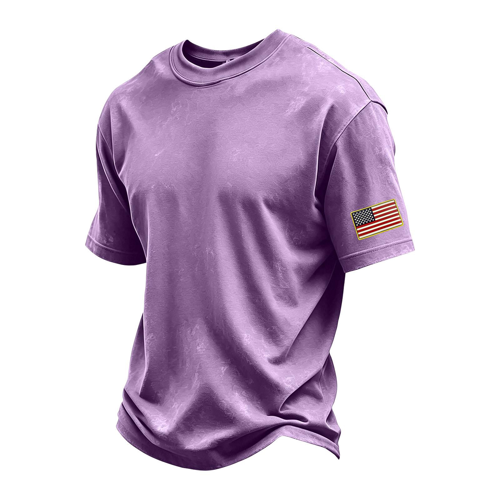 Men s Vintage Washed Crew Neck Short Sleeve T Shirt with Independent Day Print and Flag Patch Sleeve Casual Fit Cotton Blend XXXL
Men s Vintage Washed Crew Neck Short Sleeve T Shirt with Independent Day Print and Flag Patch Sleeve Casual Fit Cotton Blend XXXL