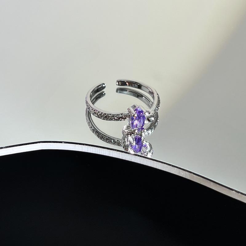 Hot Selling Classic Purple Stainless Steel Rings for Women s Exquisite Advanced Sense Light Luxury Sweet Cool Niche
Hot Selling Classic Purple Stainless Steel Rings for Women s Exquisite Advanced Sense Light Luxury Sweet Cool Niche