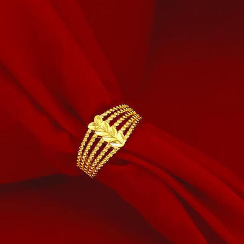 Vietnamese Sand Gold Love Five-Line Opening Women S Ring Simple Twist Gold Ring Is Not Easy To Fade Ring opening adjustable
Vietnamese Sand Gold Love Five-Line Opening Women S Ring Simple Twist Gold Ring Is Not Easy To Fade Ring opening adjustable
