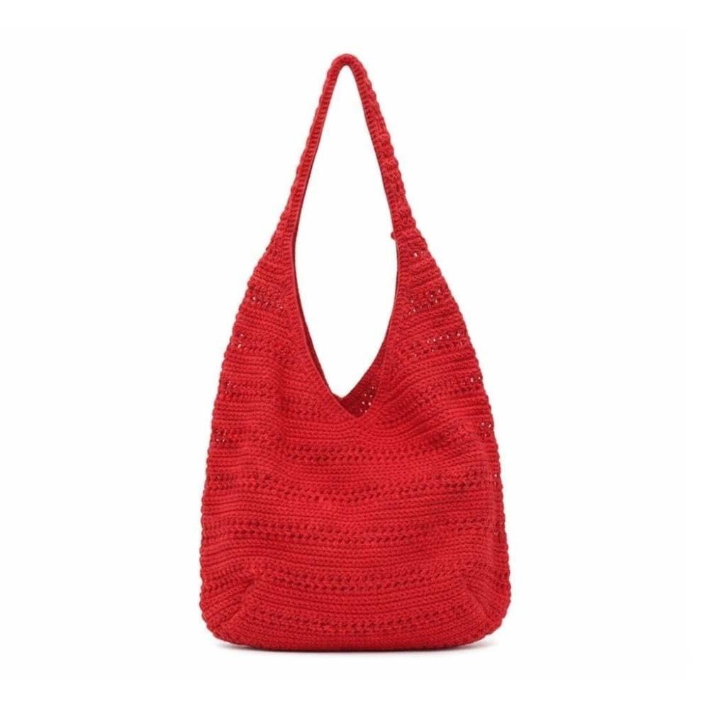 Large Capacity Crochet Tote Lightweight Knit Hobo Bag Hollow Out Shoulder Bag Minimalist Girls красный
Large Capacity Crochet Tote Lightweight Knit Hobo Bag Hollow Out Shoulder Bag Minimalist Girls красный