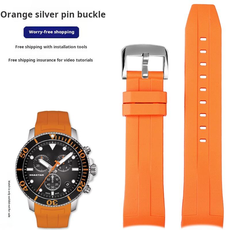 21 22мм Чоловічий гумовий ремінець для годинника For 1853 Tissot Starfish Diving T120 Зігнутий кінець Силіконовий ремінець для годинника T120417 T120.407 T116 Браслет 22mm Quartz
21 22мм Чоловічий гумовий ремінець для годинника For 1853 Tissot Starfish Diving T120 Зігнутий кінець Силіконовий ремінець для годинника T120417 T120.407 T116 Браслет 22mm Quartz