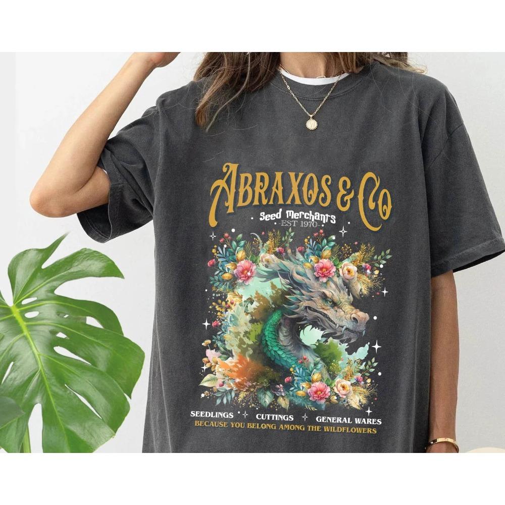 AbraxosCo Dragon Head Printed Tshirt Women and Unisex Fantasy Style Top SpringSummer Loose Short Sleeve Unisex Tshirt S
AbraxosCo Dragon Head Printed Tshirt Women and Unisex Fantasy Style Top SpringSummer Loose Short Sleeve Unisex Tshirt S