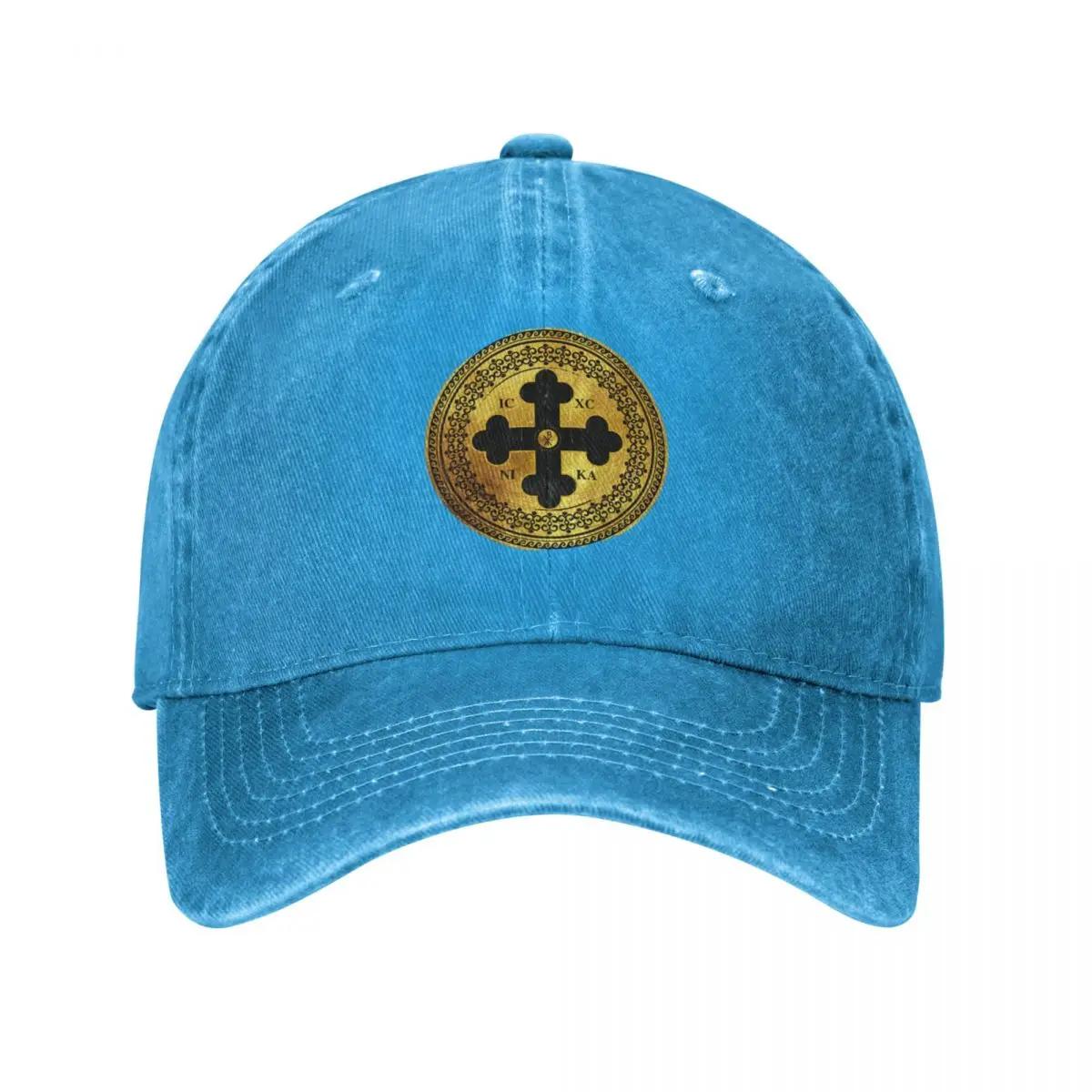 Greek Orthodox Cross Gold Paint Black Trim ICXC NIKA Baseball Cap Male Hip Hop Hat Women Men S
Greek Orthodox Cross Gold Paint Black Trim ICXC NIKA Baseball Cap Male Hip Hop Hat Women Men S