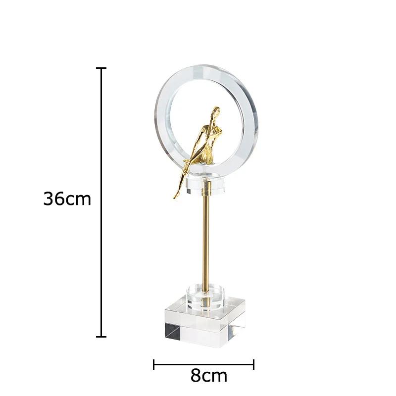 Geometry Crystal Ring Decorative Figures Statue Desk Decoration Modern Artwork Golden Character Sculpture Room Aesthetic Decor
Geometry Crystal Ring Decorative Figures Statue Desk Decoration Modern Artwork Golden Character Sculpture Room Aesthetic Decor