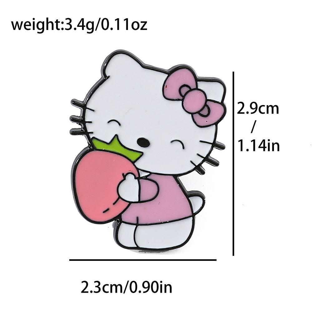 Cute soft cute kt cat brooch Sanrio metal badge cute cat alloy oil drip accessory pin
Cute soft cute kt cat brooch Sanrio metal badge cute cat alloy oil drip accessory pin