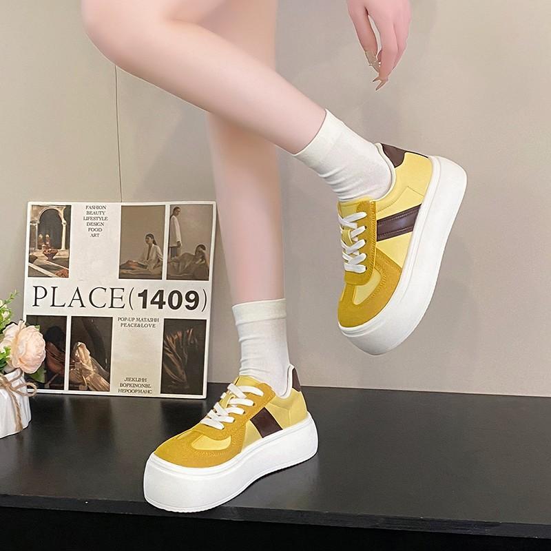 Fashion 2025 New Female Students Solid Color Canvas Sneakers Women Tennis Sports Shoes Thick Sole Black White Casual Shoes All Seasons 35 жёлтый
Fashion 2025 New Female Students Solid Color Canvas Sneakers Women Tennis Sports Shoes Thick Sole Black White Casual Shoes All Seasons 35 жёлтый