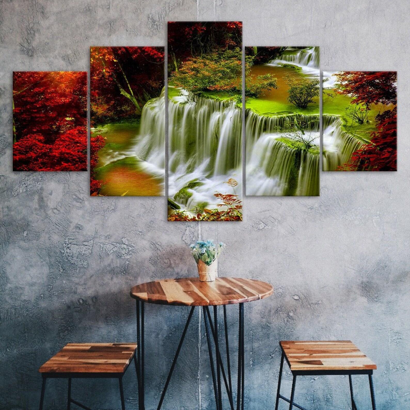 Fairy Waterfall Landscape Canvas 5 Piece Five Panel Wall Print Modern Art Poster Home Decor Gift For Him For Her 20X35 20X45 20X55CM
Fairy Waterfall Landscape Canvas 5 Piece Five Panel Wall Print Modern Art Poster Home Decor Gift For Him For Her 20X35 20X45 20X55CM