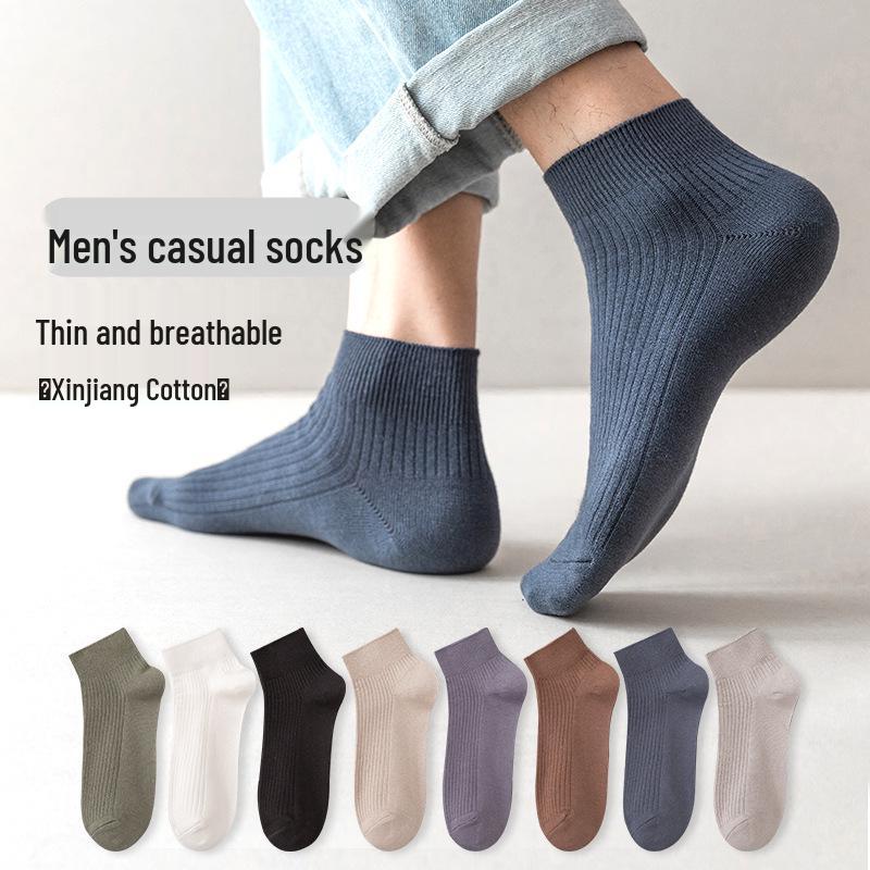 Men s Cotton Mid-Calf Short Socks - Black, Breathable Thin Style for Spring/Summer One Size
Men s Cotton Mid-Calf Short Socks - Black, Breathable Thin Style for Spring/Summer One Size