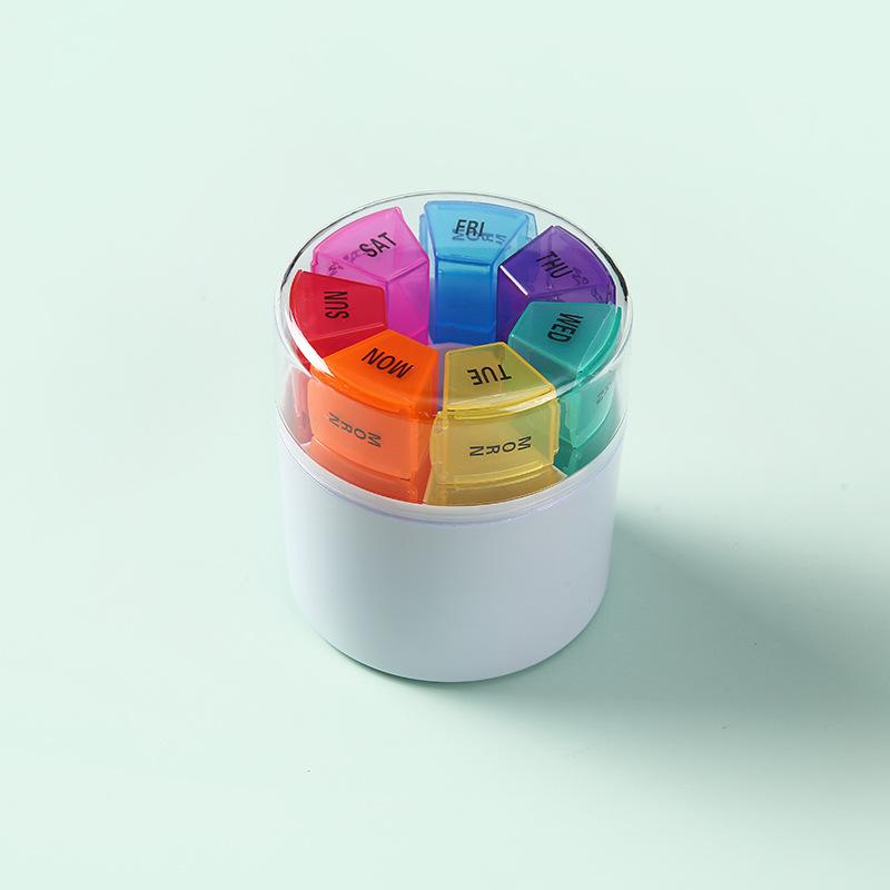 New Hot Premuim 7 Day 4 Times A Day Weekly Round Pill Organizer Case Box Container Storage Holder for Vitamin Medicine Fish Oils
New Hot Premuim 7 Day 4 Times A Day Weekly Round Pill Organizer Case Box Container Storage Holder for Vitamin Medicine Fish Oils
