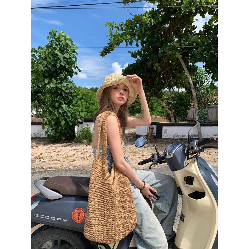 Сумка ручной работы из плетеной соломы в стиле Мори Женская сумка в отпускном стиле Легче всего сочетать Повседневная наплечная сумка Рабочая одежда Плетеная пляжная сумка-тоут Khaki
Сумка ручной работы из плетеной соломы в стиле Мори Женская сумка в отпускном стиле Легче всего сочетать Повседневная наплечная сумка Рабочая одежда Плетеная пляжная сумка-тоут Khaki