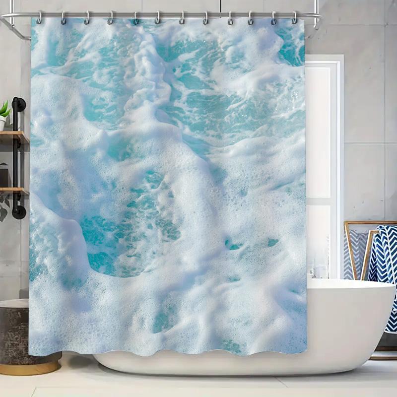 3D Printed Bath Shower Curtain Waterproof Fabric Decorative Water Splash Blue White Sea Ocean Print Home Decoration 72X84 Inch ( W60H190(CM)-1 Pcs
3D Printed Bath Shower Curtain Waterproof Fabric Decorative Water Splash Blue White Sea Ocean Print Home Decoration 72X84 Inch ( W60H190(CM)-1 Pcs