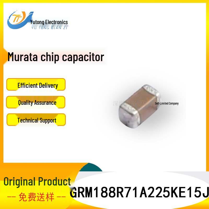 Murata 0603 X7R 2.2uF 10V 10% Ceramic Chip Capacitor GRM188R71A225KE15J
Murata 0603 X7R 2.2uF 10V 10% Ceramic Chip Capacitor GRM188R71A225KE15J