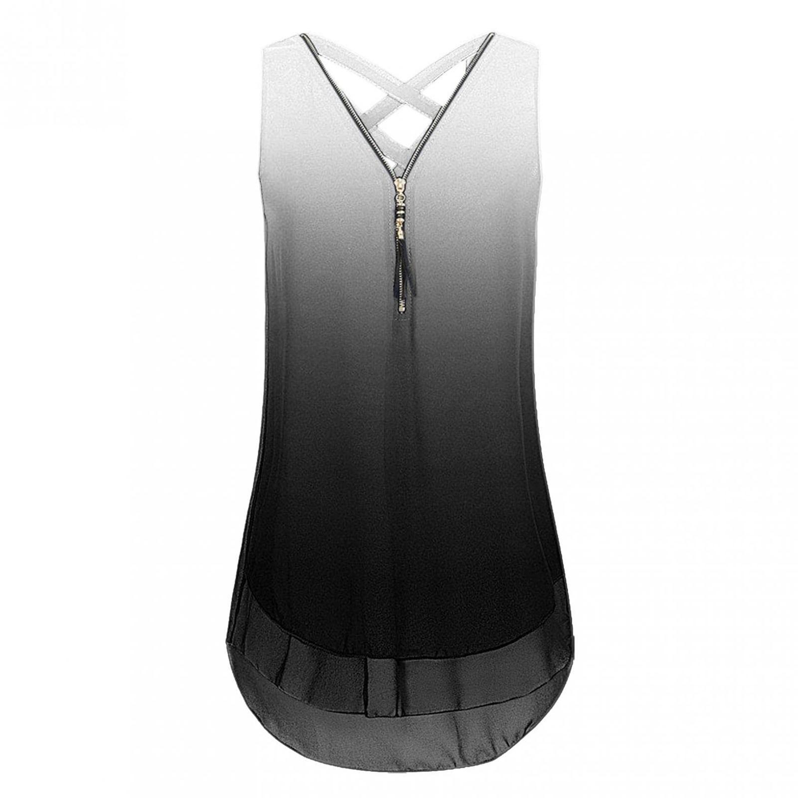 (SU)Женская мода, повседневная летняя блузка с v-образным вырезом без рукавов и застежкой-молнией с принтом, лето 2022
(SU)Женская мода, повседневная летняя блузка с v-образным вырезом без рукавов и застежкой-молнией с принтом, лето 2022