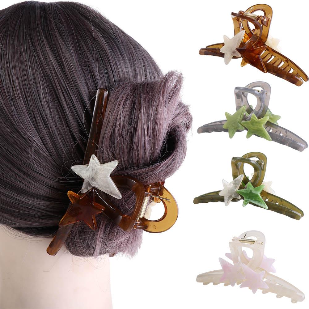 Grab Clip Hair Clip Star Hair Clip Female Hair Accessories Korean Style Headwear Plastic Hair Claw
Grab Clip Hair Clip Star Hair Clip Female Hair Accessories Korean Style Headwear Plastic Hair Claw