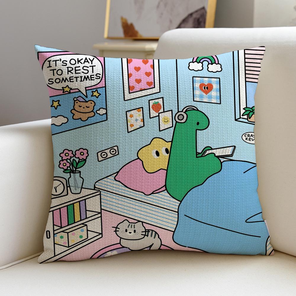 Quirky JJogumanS Cushion Cover Breathable and skinfriendly linen pillowcase square removable and washable cushion 30X30cm
Quirky JJogumanS Cushion Cover Breathable and skinfriendly linen pillowcase square removable and washable cushion 30X30cm