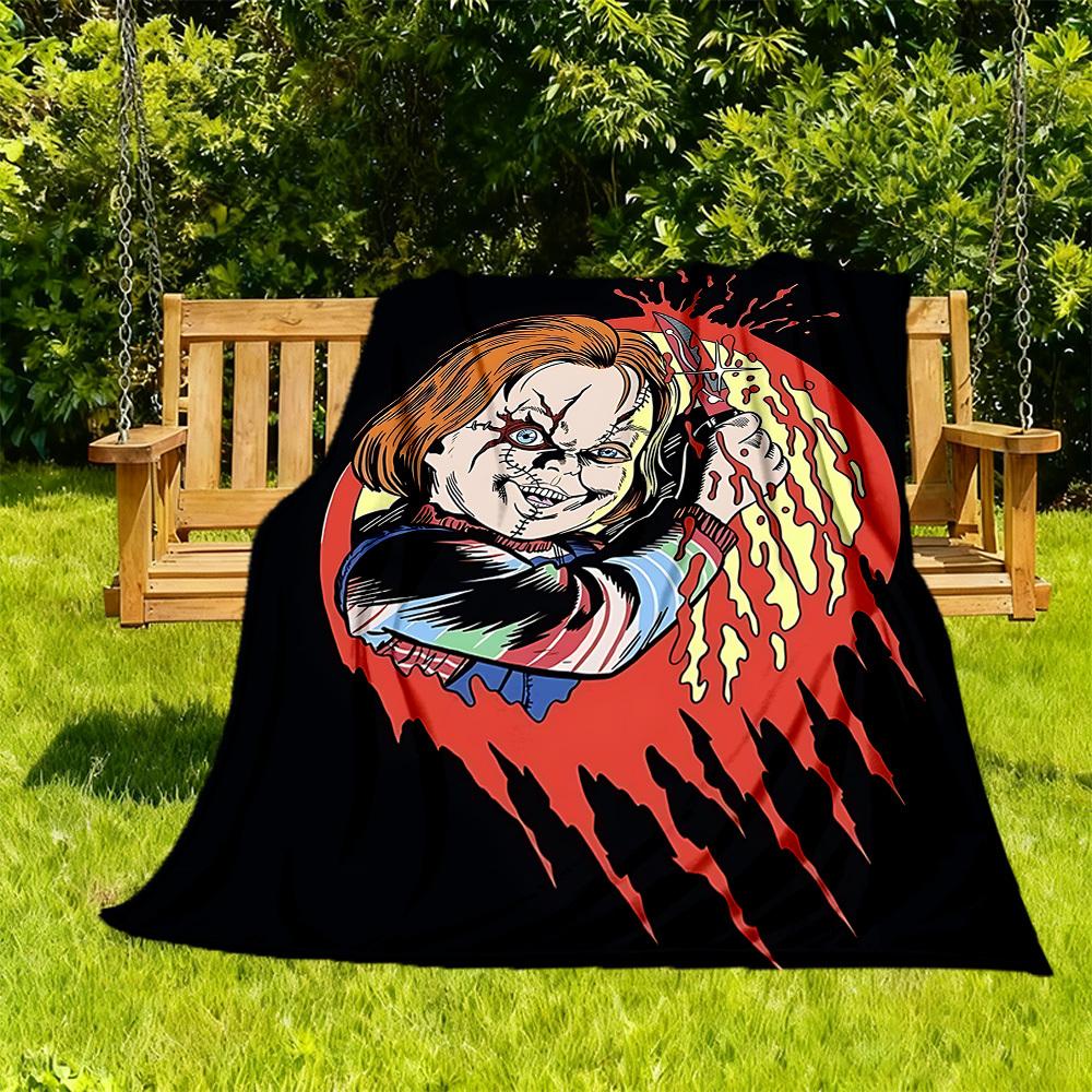1pc Horror Doll Chucky Outdoor Blanket Lightweight Flannel, Soft & Warm, All-Season Use for Sofa, Outdoor, Living Room, Office, Chair026 130cmx150cm
1pc Horror Doll Chucky Outdoor Blanket Lightweight Flannel, Soft & Warm, All-Season Use for Sofa, Outdoor, Living Room, Office, Chair026 130cmx150cm