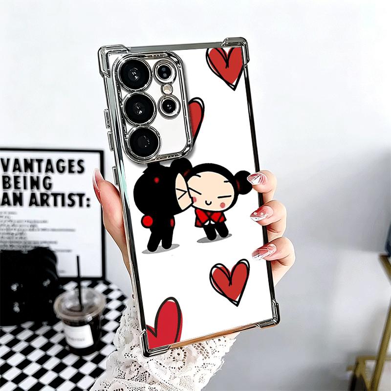 Cartoon Cute Pucca Garu Plating Phone Case For Samsung Galaxy S24 S25 FE S26 Edge S23 Ultra S22 S21 Plus S20 Anti-Fall Airabag C Samsung S23 Ultra
Cartoon Cute Pucca Garu Plating Phone Case For Samsung Galaxy S24 S25 FE S26 Edge S23 Ultra S22 S21 Plus S20 Anti-Fall Airabag C Samsung S23 Ultra