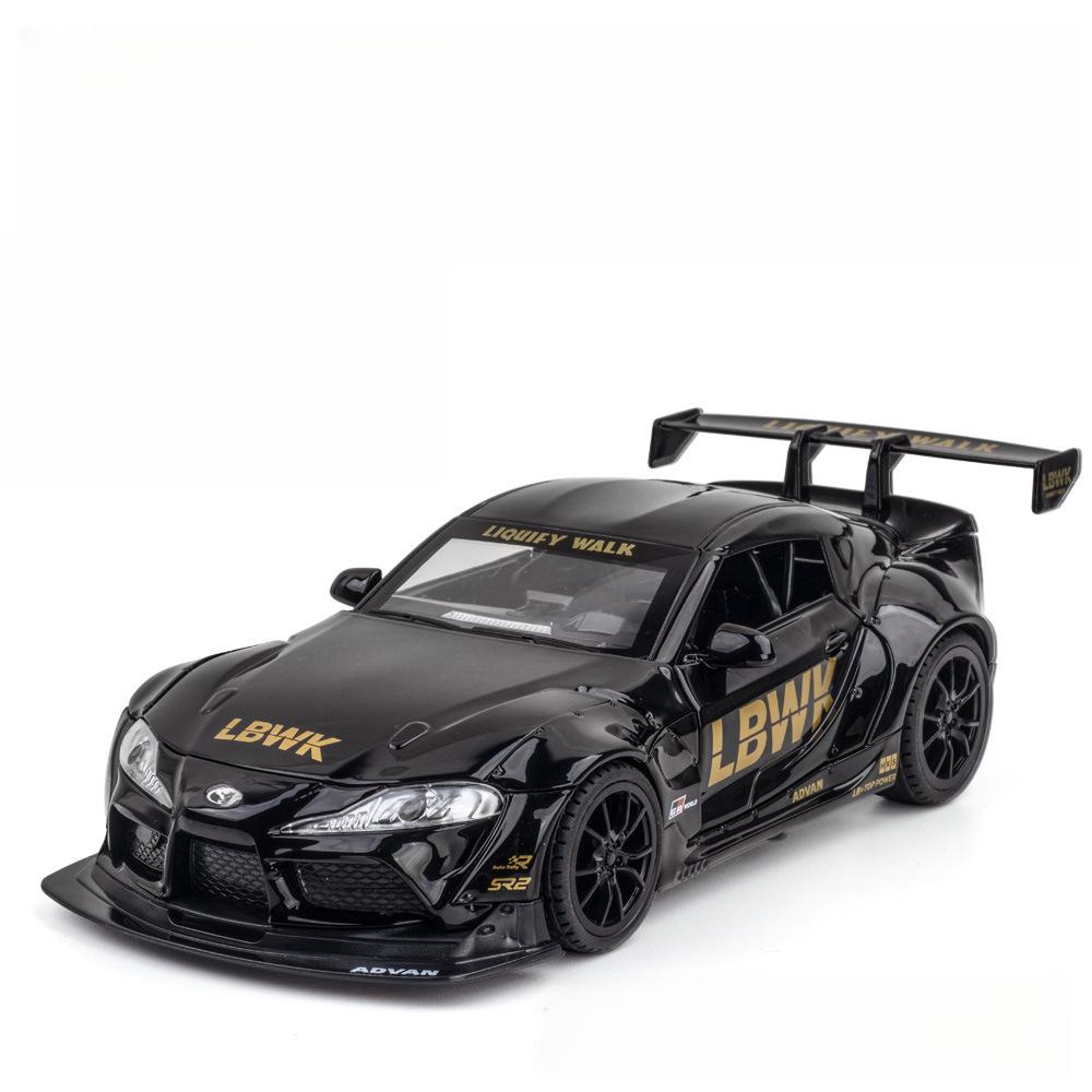 1/22 Scale Toyota Supra Alloy Racing Car Model Diecast Sound & Light Car Shop Exhibition Decorations Collect Ornaments Giftbox червоний
1/22 Scale Toyota Supra Alloy Racing Car Model Diecast Sound & Light Car Shop Exhibition Decorations Collect Ornaments Giftbox червоний