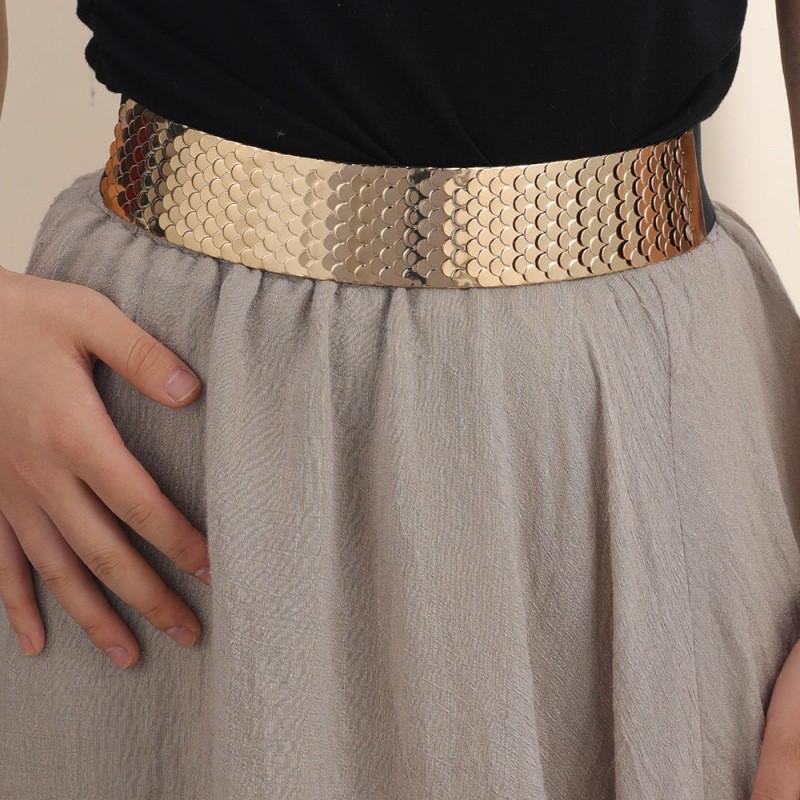 Эластичный Широкий Модный Пояс Для Женщин Доступен в Металлическом Серебристом Золотом И StyleA
Эластичный Широкий Модный Пояс Для Женщин Доступен в Металлическом Серебристом Золотом И StyleA