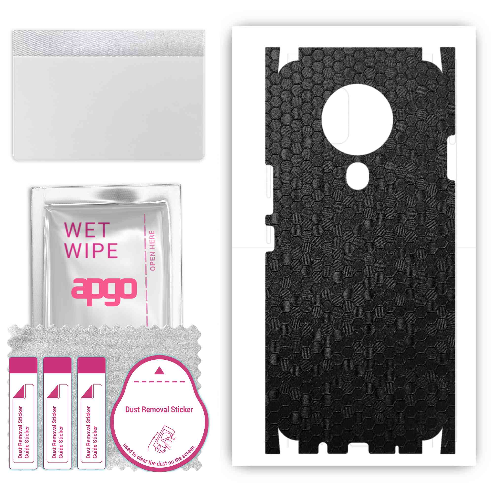 apgo Protective Skin Sticker for the back+sides compatible with Tecno Spark 6, Full Wrap Film, Foil, Vinyl - Pattern Black Honeycomb
apgo Protective Skin Sticker for the back+sides compatible with Tecno Spark 6, Full Wrap Film, Foil, Vinyl - Pattern Black Honeycomb