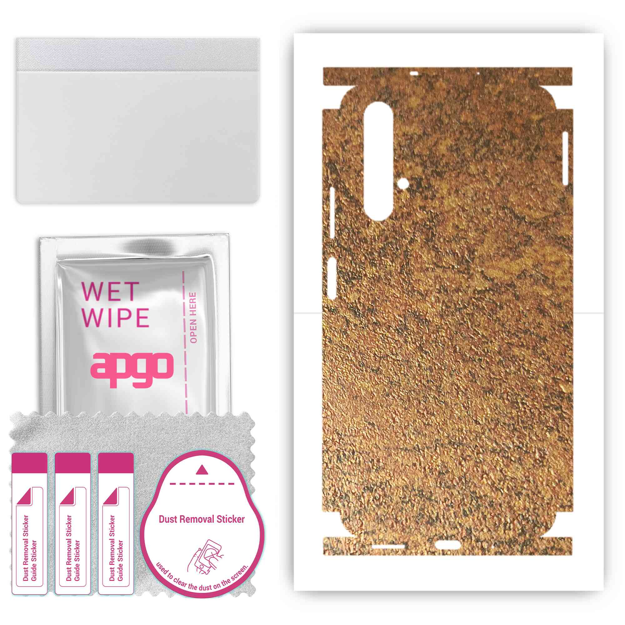 apgo Protective Skin Sticker for the back+sides compatible with Honor 20, Full Wrap Film, Foil, Vinyl - Pattern Rusty Copper
apgo Protective Skin Sticker for the back+sides compatible with Honor 20, Full Wrap Film, Foil, Vinyl - Pattern Rusty Copper