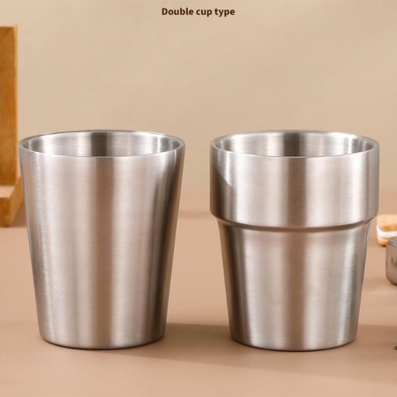 201Stainless Steel Cold Water Drinks Stackable Cup Double-Wall Beer Anti-Scalding Anti-Fall Cups Milk Mugsfor Kitchen Drinkware A2
201Stainless Steel Cold Water Drinks Stackable Cup Double-Wall Beer Anti-Scalding Anti-Fall Cups Milk Mugsfor Kitchen Drinkware A2