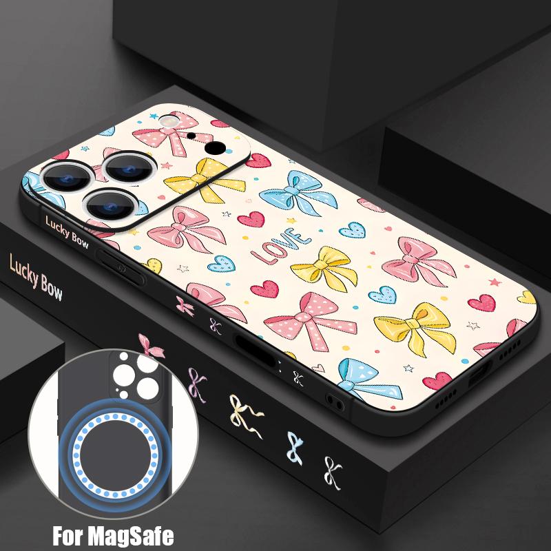 Cute Cartoon Bowknots Print Case For iPhone 17 Pro Max iPhone 16 15 14 13 Pro Max Magnetic For Magsafe Soft Silicone Phone Back Cover iPhone 16 Pro чёрный
Cute Cartoon Bowknots Print Case For iPhone 17 Pro Max iPhone 16 15 14 13 Pro Max Magnetic For Magsafe Soft Silicone Phone Back Cover iPhone 16 Pro чёрный
