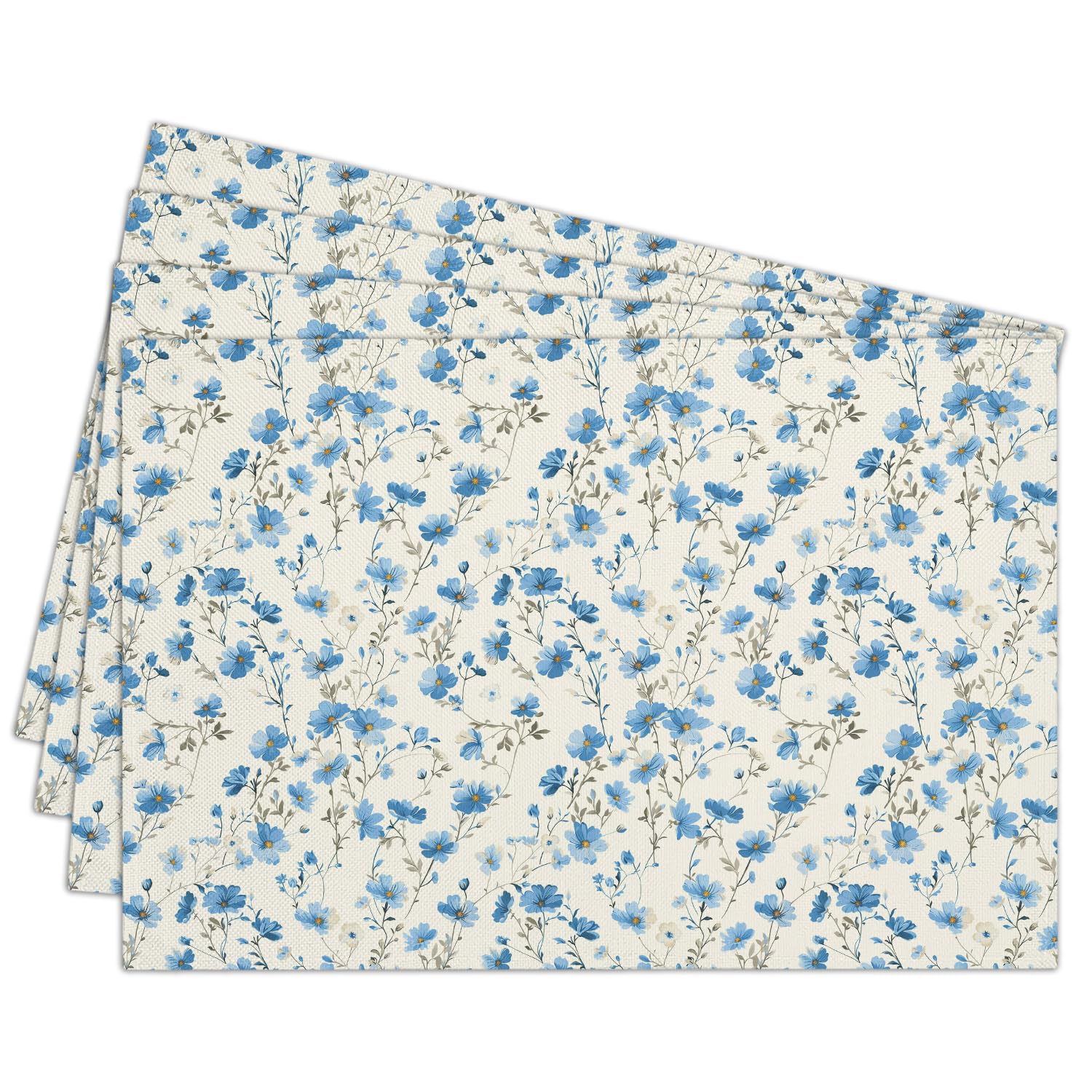 Cotton Linen Waterproof Placemats Set of 4, Watercolor Floral Dining Mat Table Mats Decor Fabric for Kitchen Dinner Coffee Shop Table, Indoor/Outdoor 4Pcs
Cotton Linen Waterproof Placemats Set of 4, Watercolor Floral Dining Mat Table Mats Decor Fabric for Kitchen Dinner Coffee Shop Table, Indoor/Outdoor 4Pcs