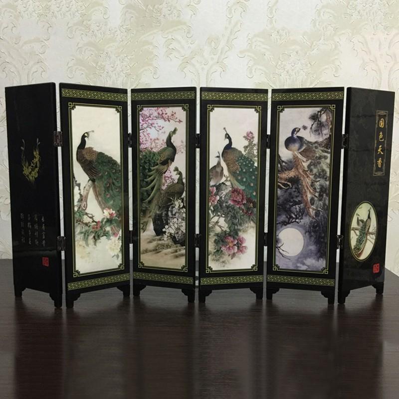 6-Panel Room-Divider Privacy Peacock Screen Foldable Wood Folding Partition-Gift
6-Panel Room-Divider Privacy Peacock Screen Foldable Wood Folding Partition-Gift