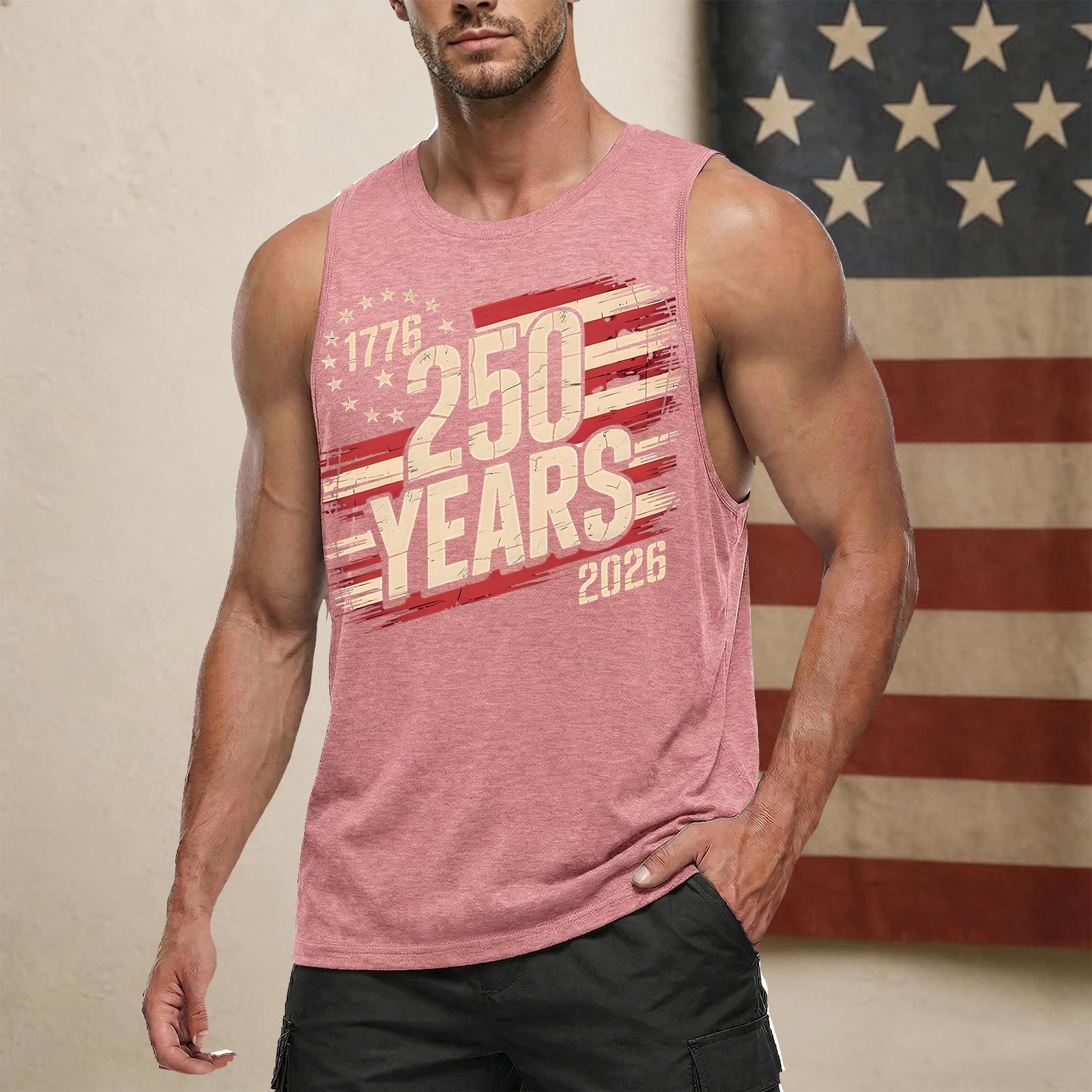 Men’s Sleeveless Crew Neck Tank Top with 250 Years Print Casual Muscle Fit Vest 1776 2026 Graphic Lightweight Shirt for Everyday Wear XXL розовый
Men’s Sleeveless Crew Neck Tank Top with 250 Years Print Casual Muscle Fit Vest 1776 2026 Graphic Lightweight Shirt for Everyday Wear XXL розовый