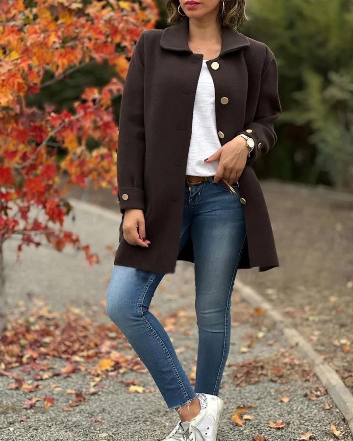 2024 Women s Lapel Solid Color Bow Woolen Coat - Autumn/Winter Collection 3XL кавовий
2024 Women s Lapel Solid Color Bow Woolen Coat - Autumn/Winter Collection 3XL кавовий
