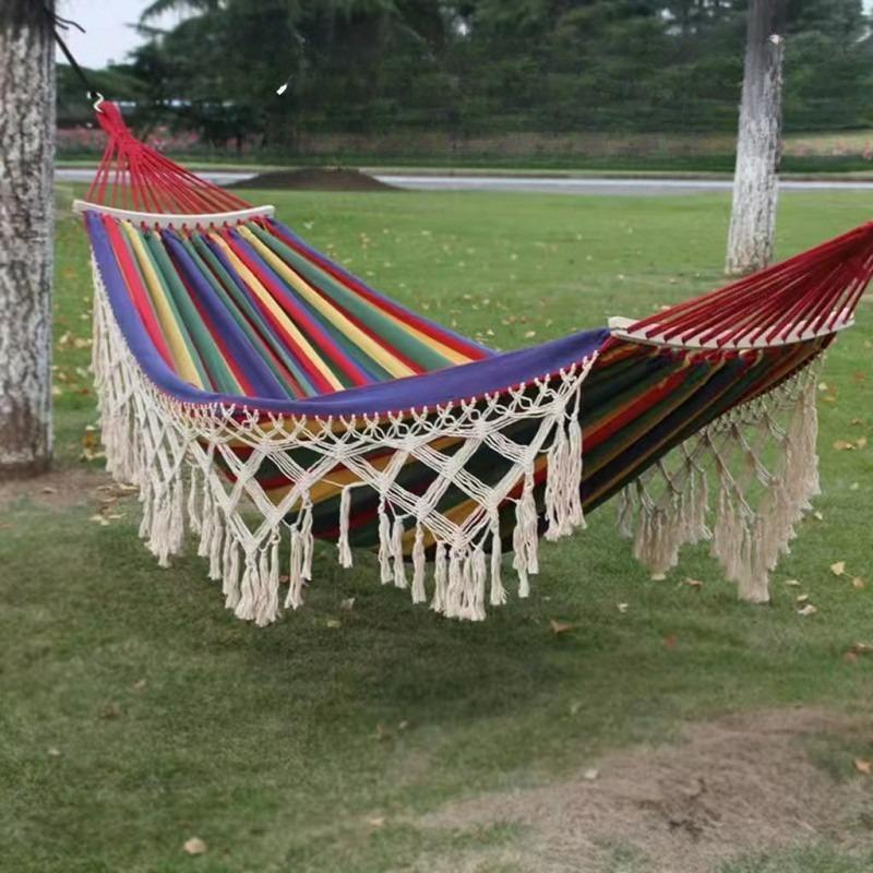 Bohemian Style Double Hammock with Tassels Canvas Fabric Thickened Ropes & Carrying Bag Max Weight Capacity for Outdoor Garden червоний
Bohemian Style Double Hammock with Tassels Canvas Fabric Thickened Ropes & Carrying Bag Max Weight Capacity for Outdoor Garden червоний
